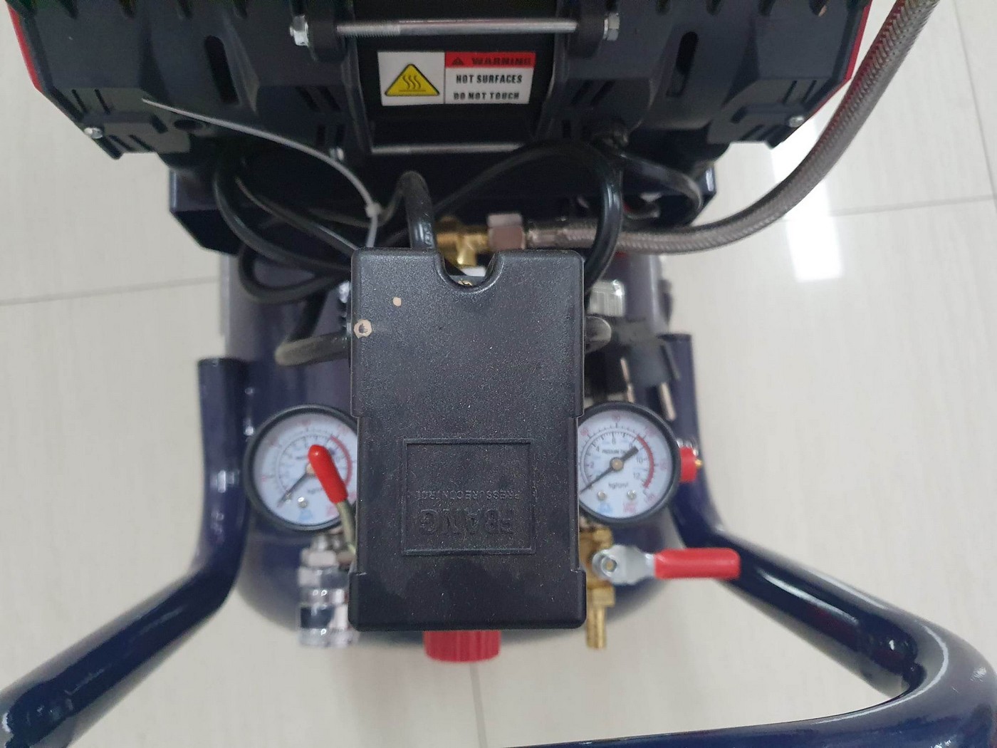 Bešumni kompresor Makute 50l sa 2 motora | Alati KIP